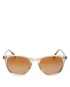 Oliver Peoples Finley Square Sunglasses, 51mm In Pink/blush Rose Quartz Mirrored