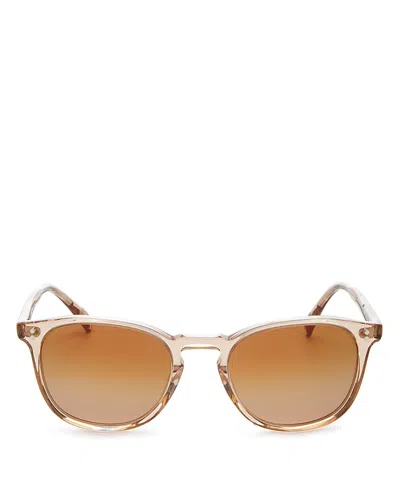 Oliver Peoples Finley Square Sunglasses, 51mm In Pink/blush Rose Quartz Mirrored