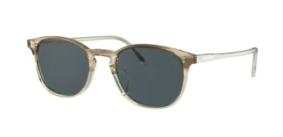 Pre-owned Oliver Peoples Finley Vintage Sun Ov 5397su Brown/grey (1647/r5) Sunglasses In Grey Green