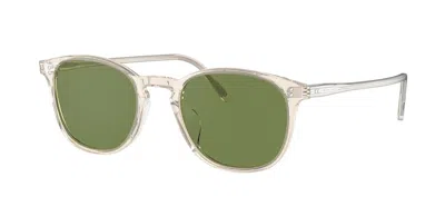 Pre-owned Oliver Peoples Finley Vintage Sun Ov 5397su Buff/green C (1094/52) Sunglasses