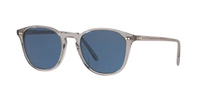 Pre-owned Oliver Peoples Forman L.a. Ov 5414su Workman Grey/blue Polarized Sunglasses