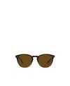Oliver Peoples Forman L.a. Round-frame Sunglasses In Brown