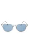 Oliver Peoples Forman Round Sunglasses, 51mm In Gray/blue Polarized