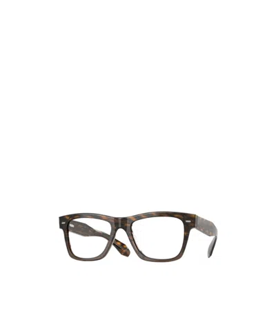 Oliver Peoples Full Frame Plain Mirror In Brown