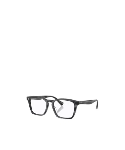 Oliver Peoples Geometric Flat Mirror In Gray