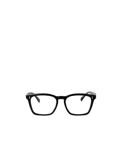 Oliver Peoples Geometric Flat Mirror In Black