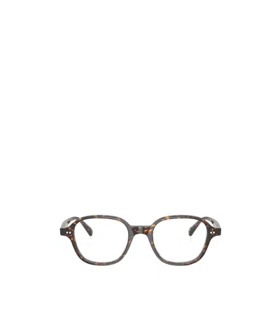 Oliver Peoples Geometric Flat Mirror In Brown