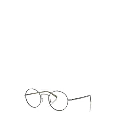 Oliver Peoples Geometric Flat Mirror In Black