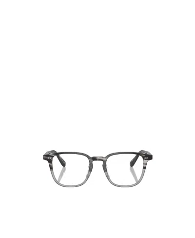 Oliver Peoples Geometric Frame Flat Mirror In Gray