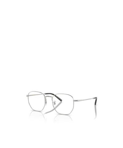 Oliver Peoples Geometric Frame Plain Mirror In Brown