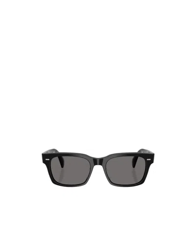 Oliver Peoples Geometric Frame Sunglasses In Black