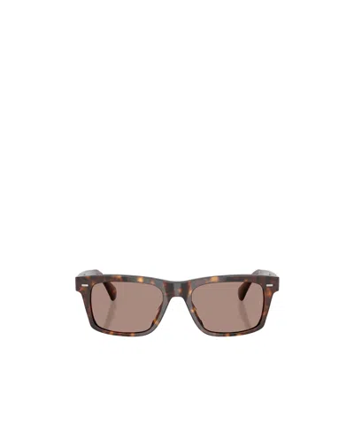 Oliver Peoples Geometric Sunglasses In Brown