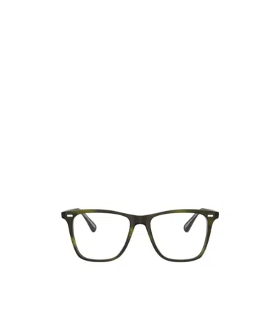 Oliver Peoples Geometrical Frame Flat Mirror In Black