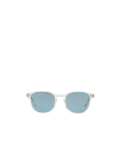 Oliver Peoples Geometrically Framed Sunglasses In Blue