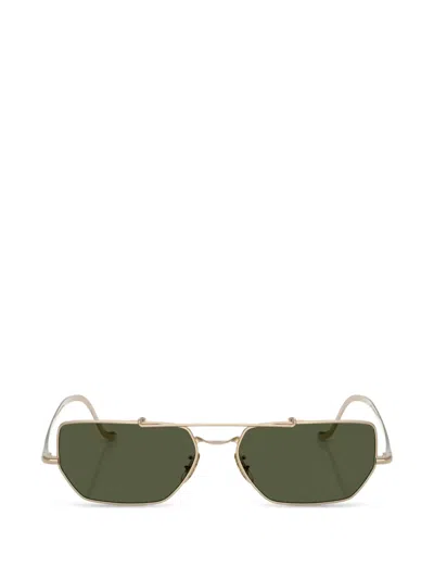 Oliver Peoples Geometric-frame Sunglasses In Gold