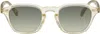 Oliver Peoples Gold Eyles Sunglasses In Green