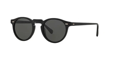Pre-owned Oliver Peoples Gregory Peck Ov 5217/s Matte Black/midnight Express Sunglasses In Midnight Express Vfx Polarized