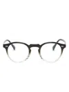 Oliver Peoples Gregory Peck Round-frame Glasses In Black