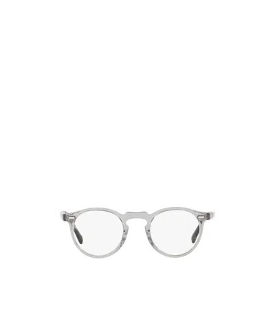 Oliver Peoples Gregory Peck Round-frame Glasses In White