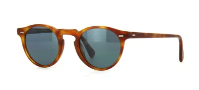 Pre-owned Oliver Peoples Gregory Peck Sun Ov 5217/s Semi-matte Lbr/indigo Sunglasses In Indigo Photochromic