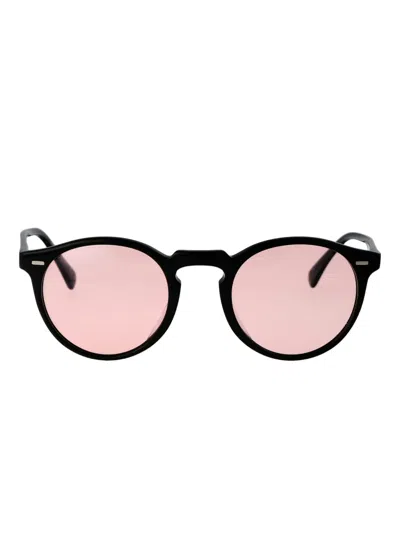 Oliver Peoples Gregory Peck Sun Round-frame Sunglasses In Black