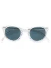 Oliver Peoples Gregory Peck Round Frame Sunglasses In Neutrals