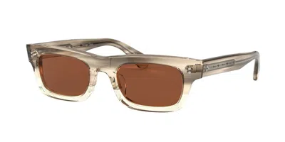 Pre-owned Oliver Peoples Gucci Gg1301s Black With Marbled Havana/grey Smoke (001) Sunglasses In Brown