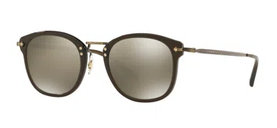 Pre-owned Oliver Peoples Gucci Gg1310s Gold With Blue/brown (003) Sunglasses In Grey Goldtone Mirrored