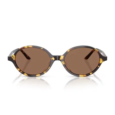 Oliver Peoples Havana Collezione Khaite Ov5574su-2000c Acetate Oval Sunglasses In Multi
