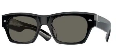 Pre-owned Oliver Peoples Kasdan Ov 5514su Black/carbon Grey (1492/r5) Sunglasses In Gray