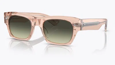 Pre-owned Oliver Peoples Kasdan Ov5514su 1758bh Champagne Quartz/g-15 Gradient Sunglasses