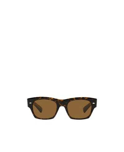 Oliver Peoples Kasdan Square-frame Sunglasses In Brown