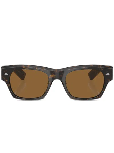 OLIVER PEOPLES KASDAN SQUARE-FRAME SUNGLASSES