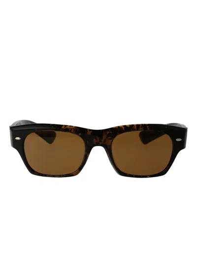 Oliver Peoples Kasdan Tortoiseshell Square-frame Sunglasses In Brown