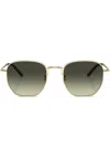 Oliver Peoples Kierney Geometric-frame Sunglasses In Gold