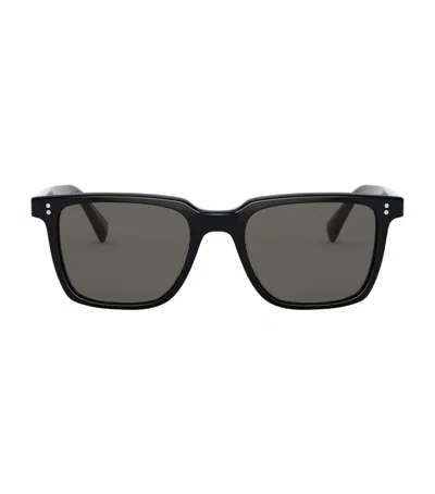 Oliver Peoples Lachman Square Sunglasses In Black