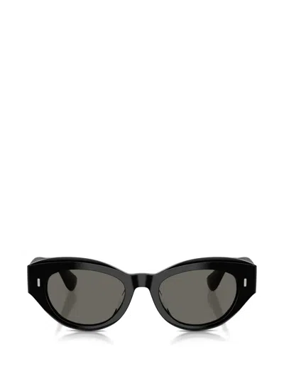 Oliver Peoples Lerrue Acetate Cat-eye Sunglasses In Black