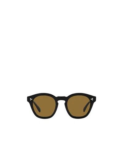 Oliver Peoples Lewen Round-frame Sunglasses In Green