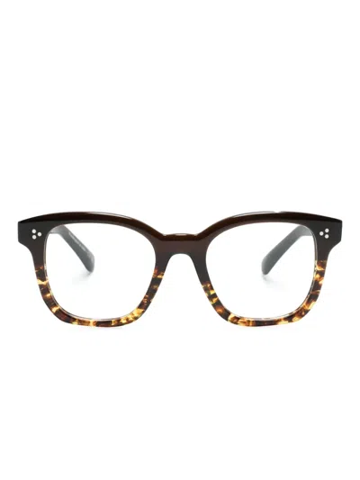 Oliver Peoples Lianella Square-frame Glasses In Brown