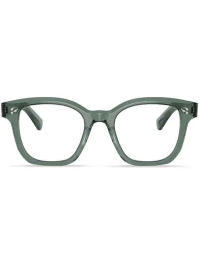 Oliver Peoples Lianella Square-frame Glasses In Green