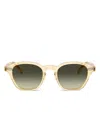 Oliver Peoples Eyles Round-frame Sunglasses In Brown