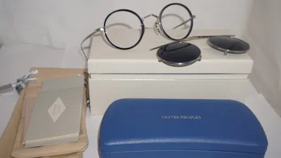 Pre-owned Oliver Peoples Limited Sunglasses G. Ponti Ov1292t 6784 Clip On 46 23 145 In Brush Brass