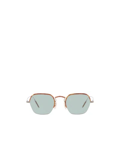 Oliver Peoples Logo Flat Mirror In Green