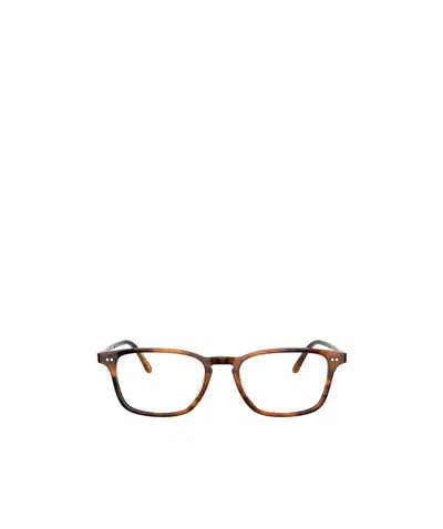 Oliver Peoples Logo Glasses In Brown