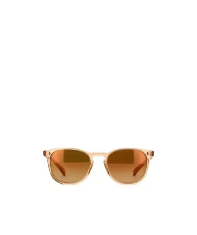 Oliver Peoples Logo Sunglasses In Gold