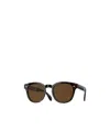 Oliver Peoples Logo Sunglasses In Brown