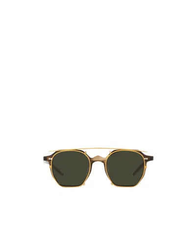 Oliver Peoples Logo Sunglasses In Brown