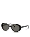 Oliver Peoples Lumar Oval Sunglasses, 51mm In Black
