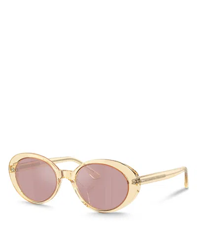 Oliver Peoples Lumar Oval Sunglasses, 51mm In Pink