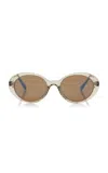 Oliver Peoples Lumar Round-frame Acetate Sunglasses In Grey